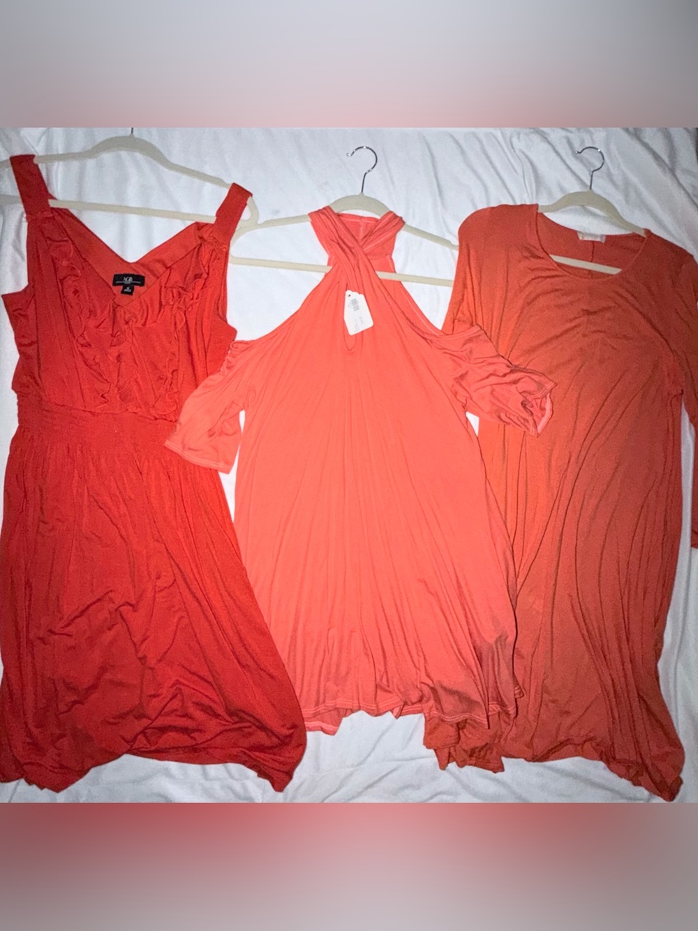 Bundle of Three Orange Dresses